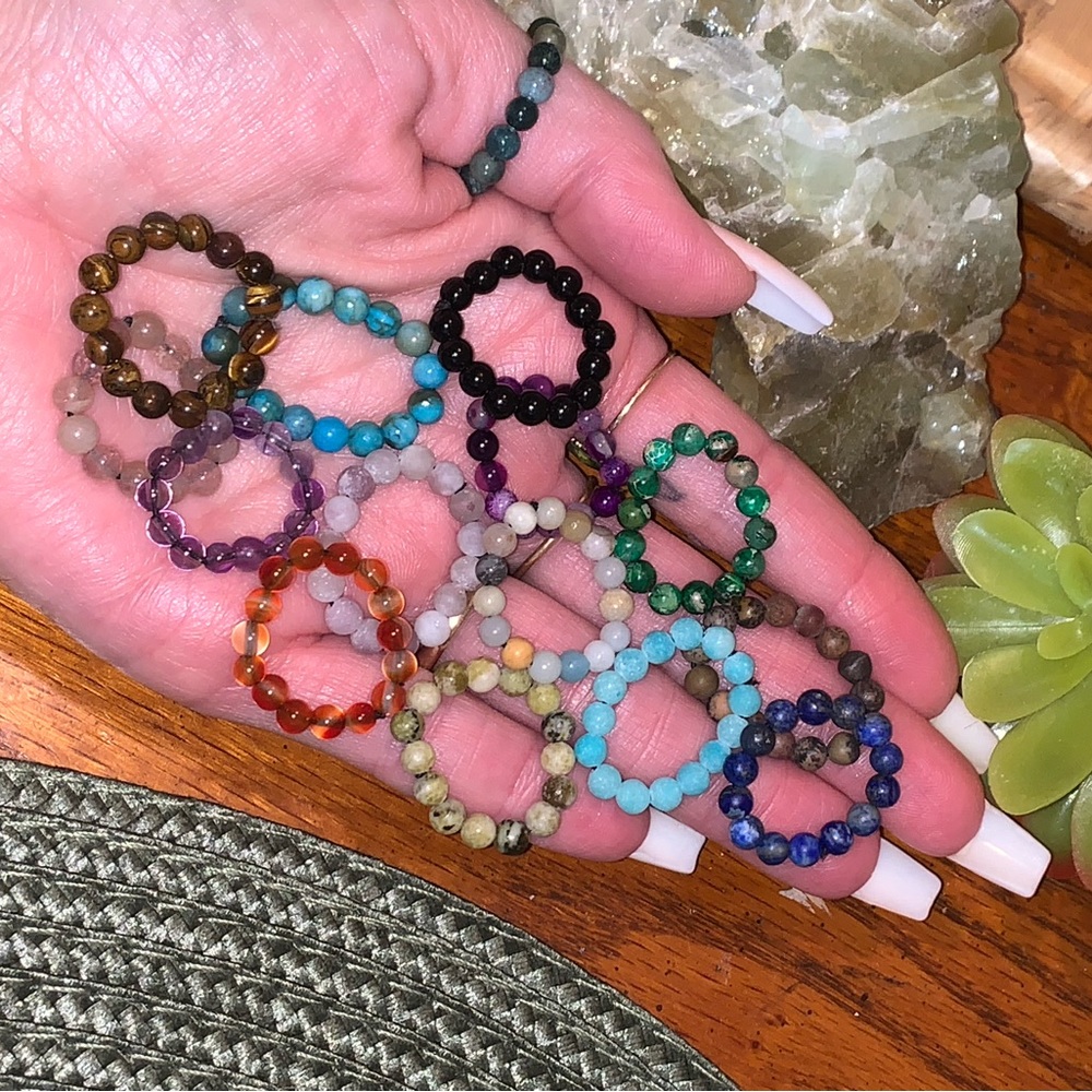 Crystal Bead Rings By Request - image 2
